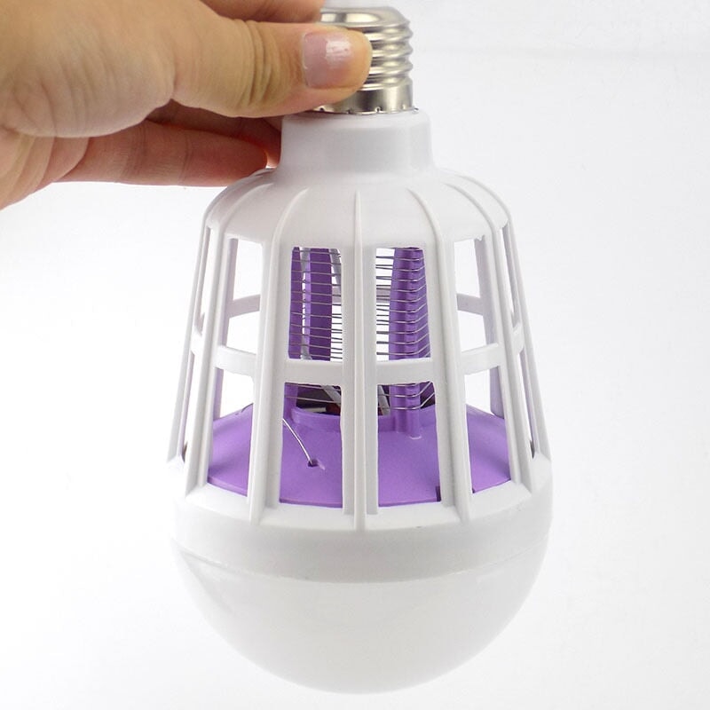 Lâmpada de LED com Armadilha Elétrica  MSO-Elimina Mosquitos e Insetos - Segurança para sua Familia